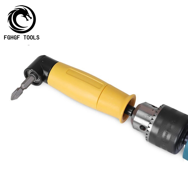

FGHGF 90 Degree Angle Extension Right Driver Drilling Shank Screwdriver Magnetic 1/4 Inch Hex Drill Bit Socket Holder Adaptor