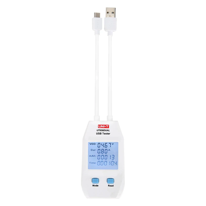 UNI-T 디지털 USB 테스터, 포켓 사이즈 충전 장비, 품질 검사, 전압 전류 용량 측정기, UT658 시리즈