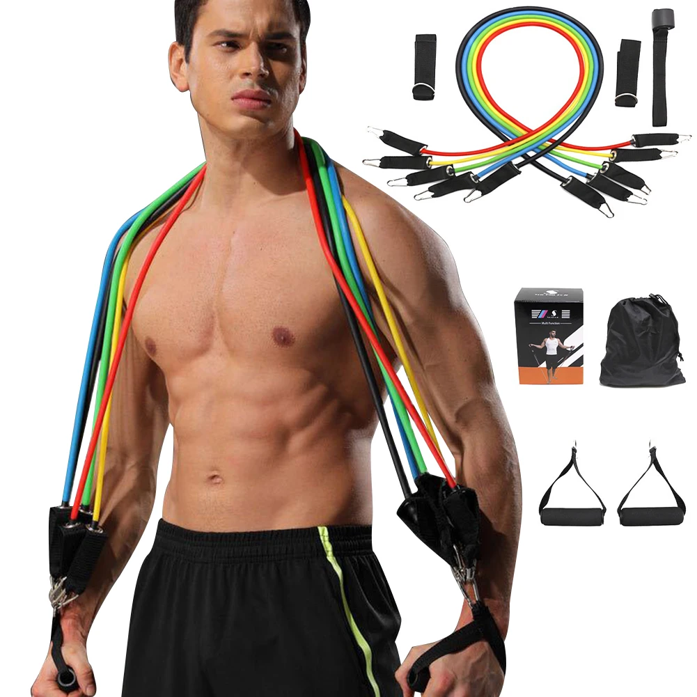 11 шт. костюм многофункциональный пояс сопротивления одна линия натяжения с
