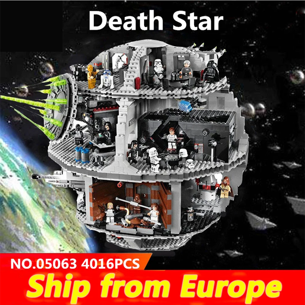 

lepinblocks ship from Eu 05063 05132 Building Blocks bricks Millennium UCS Force Awakens Falcon Death Star wars 75159 75192 toy