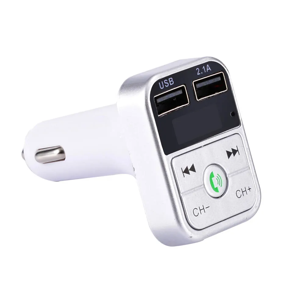 B2 USB зарядное устройство Автомобильный fm-передатчик беспроводной радио адаптер двойной USB зарядное устройство Bluetooth Mp3 плеер Поддержка громкой связи вызов