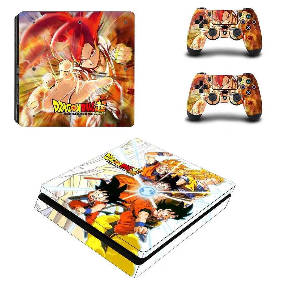Dragon Ball Super PS4 Slim sticker s Play station 4 кожа Наклейка Обложка для playstation 4 PS4 Slim Consol& контроллер Скины Виниловые - Цвет: P4SQB0029