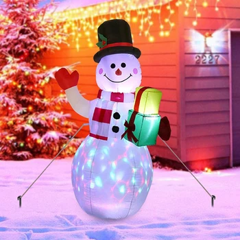 

Christmas LED Night Lamp Illuminated Inflatable Snowman Air Pump Light Lantern Luminous Indoor Outdoor Yard Garden Decoration