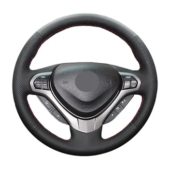 

DIY Genuine Leather Car Steering Wheel Cover For Honda Spirior OId Accord/ Protect Steering-wheel
