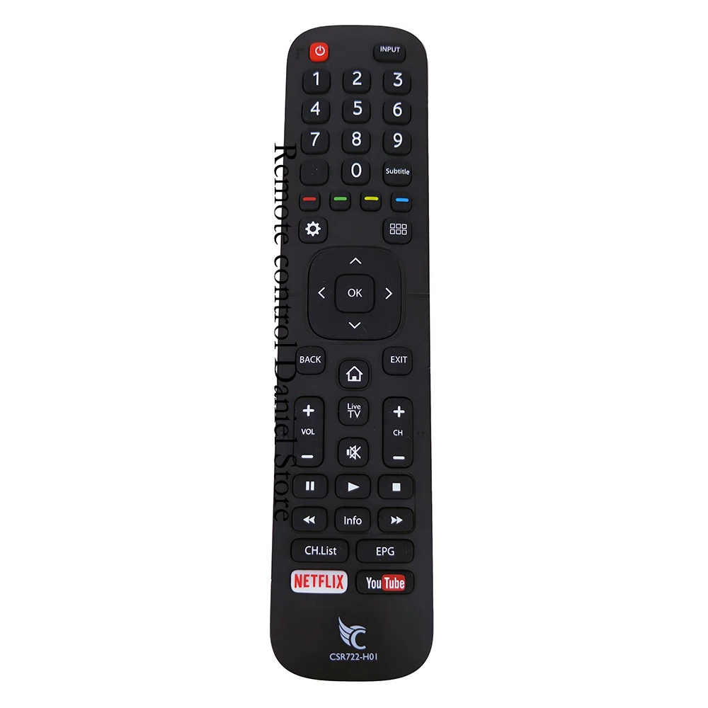 

CSR722-H0I television For Condor HISENSE LCD Smart TV Remote Control CSR722 H01 With NETFLIX YouTube Apps