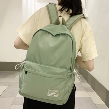 

2020 New Simple Student Backpack;Backpacks for Teenage Girls Boy Nylon Woman Travel Bag High Quality School Back Pack Mochila