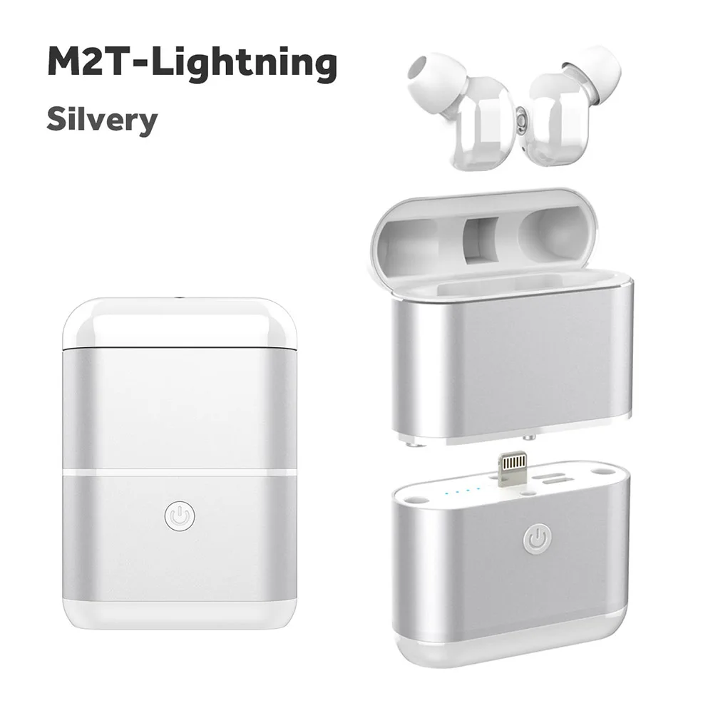TWS M2T-A настоящие беспроводные наушники Мини Bluetooth 5,0 наушники гарнитура с отдельной зарядной коробкой 1600 мАч для Iphone интерфейс