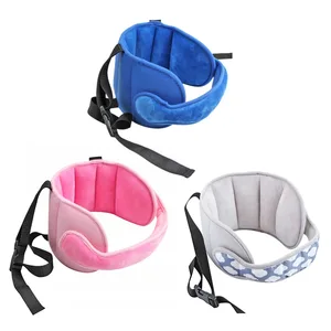Almohada fija para la cabeza del bebé para dormir, soporte ajustable para la cabeza del asiento de los niños, almohadilla de protección de seguridad para el cuello, reposacabezas, almohada de viaj