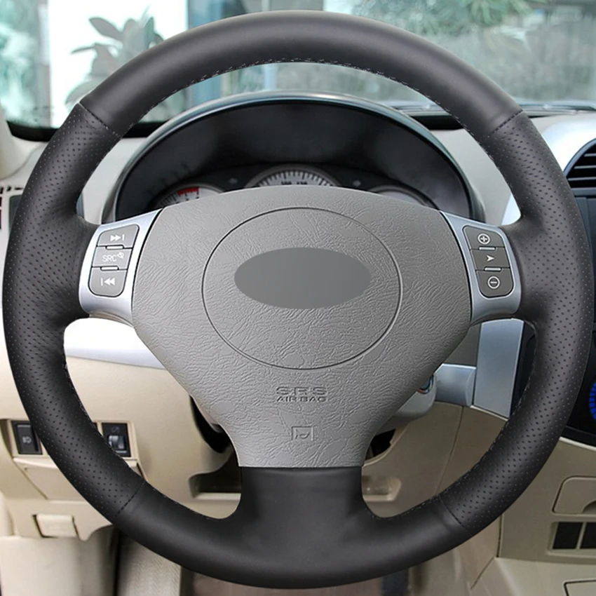 Черная искусственная кожа для рукоделия Chery Tiggo 2007 2010 QQ3 2006 2012 A1 2011|Чехлы на руль| |