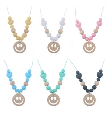 

Cute Smiley Face Pattern Multi-color Optional Full of Fun Soft Silicone Texture No Deformation Baby Accessories Newborn