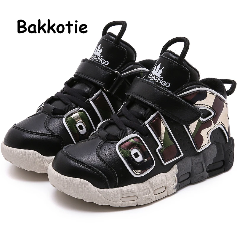 

Bakkotie 2019 Boys Kids New Fashion Black High Sneakers Winter Baby Girls Warm Fur Sports Shoes Children Soft Casual Shoes