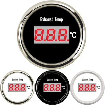 

52mm Auto Exhaust Temperature Meter Marine Exhaust Thermometer Boat Digital Temp Gauge With egt sensor 9-32V 0-800 Centigrade