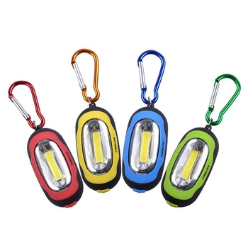 

3 Modes Waterproof Keyring Night Light Mini Portable COB LED Keychain Flashlight Handy Torch Lamp Hunting camping pocket lamp