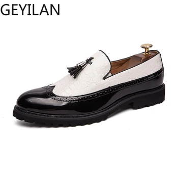

New Fashion business men shoes comfortable Dress Shoes Male Office Wedding pointed men's leather shoes Large size 38-48 w5