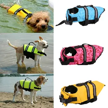 

Dog Life Jacket Buoyancy Aid Pet Swimming Boating Adjustable Safety Vest Suit