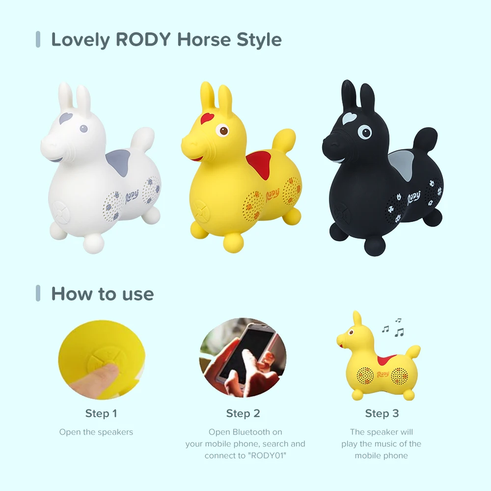 RODY horse Bluetooth динамик портативный мини беспроводной стерео перезаряжаемый динамик