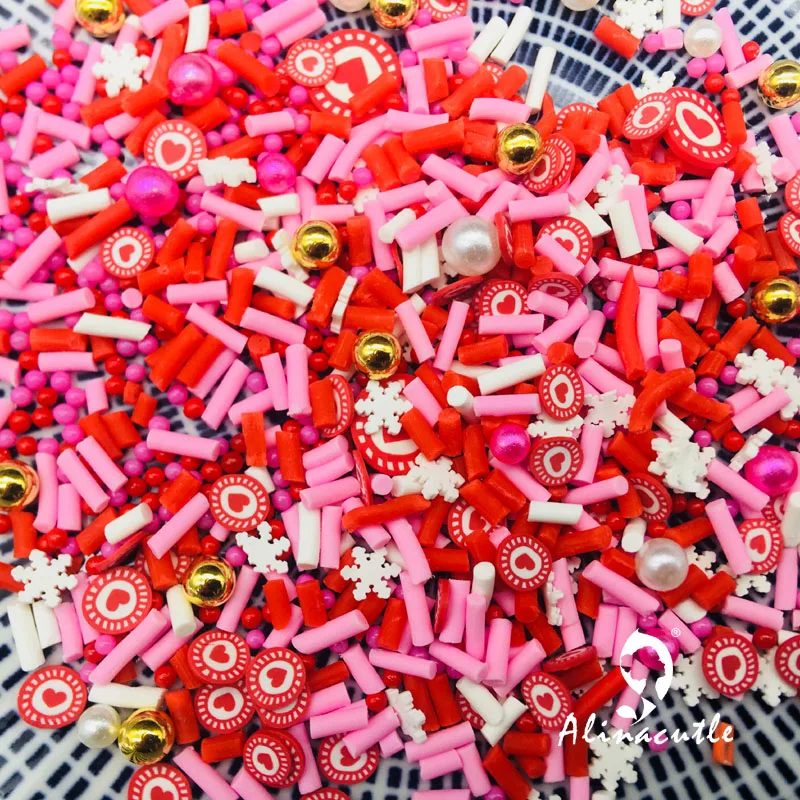 20g Mix Shakers Christmas Halloween Flower Fish Bow Resin DIY Supplies Nails Art Polymer Soft Clay DIY Sequins Scrapbook