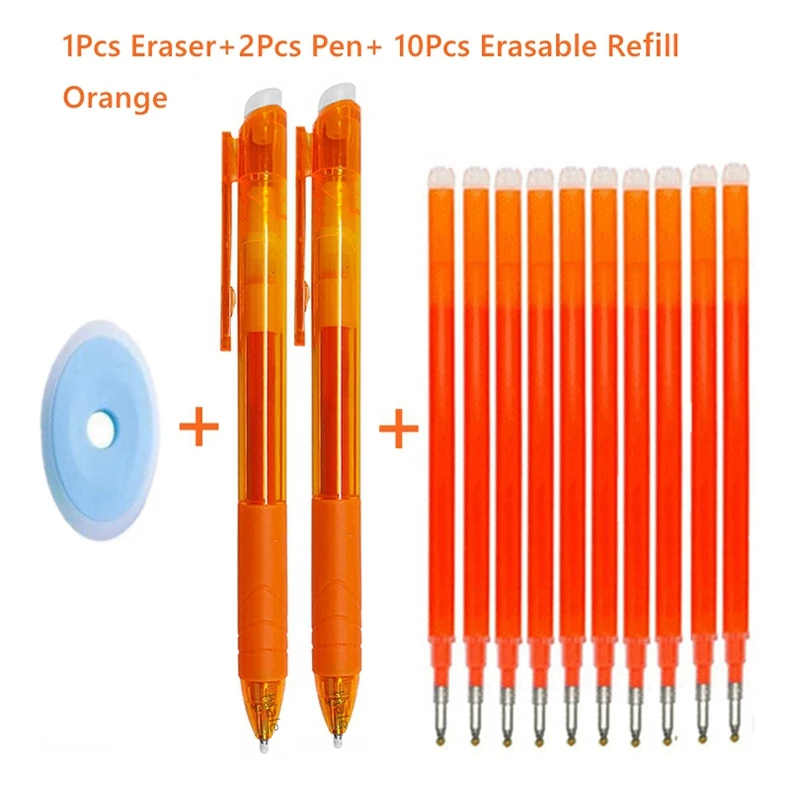 Haile Rotation Nib Versenkbare Löschbaren Gel Stifte 0,7mm 8 Farben Bullet Tip Refill Magie Waschbar Griff Stangen Schreibwaren Liefert – Detail 19