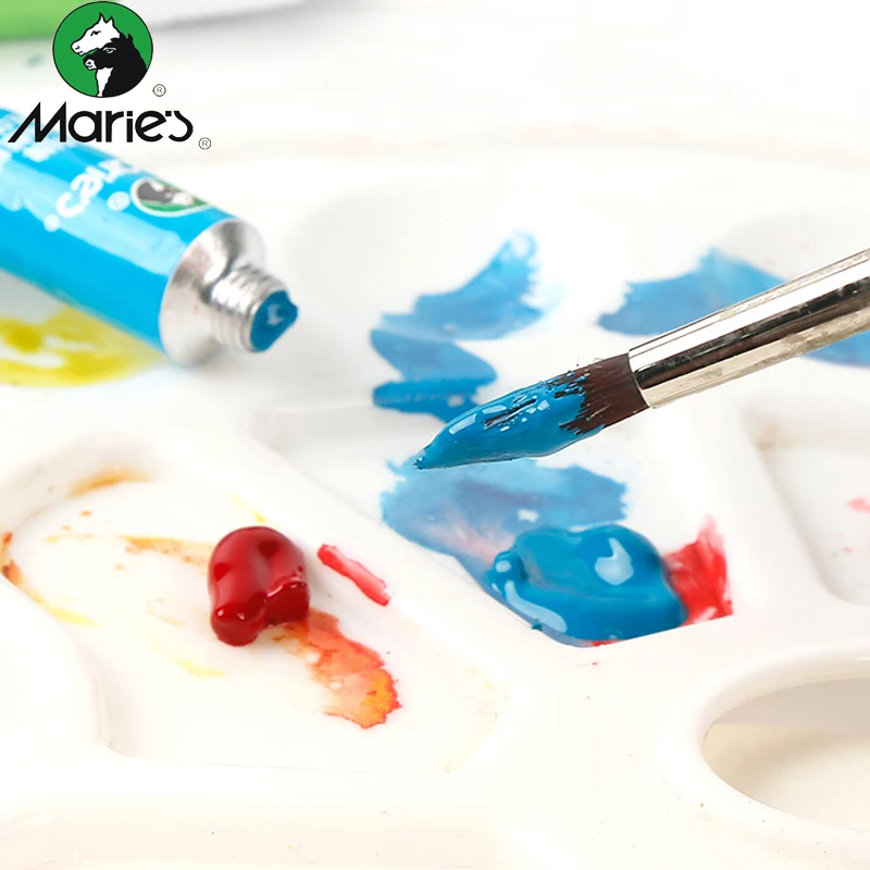 

New 24 Color Oil Paints Gouache Paint Tubes Set 5ml Artist Drawing Pigment Painting Pigments Art Supplies