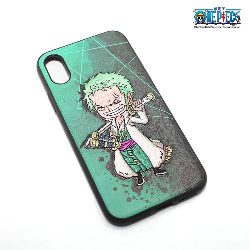 Aniem цельный мультяшный Вышитый Чехол для телефона Roronoa Zoro Чоппер Луффи чехол для косплея реквизит для X/XS
