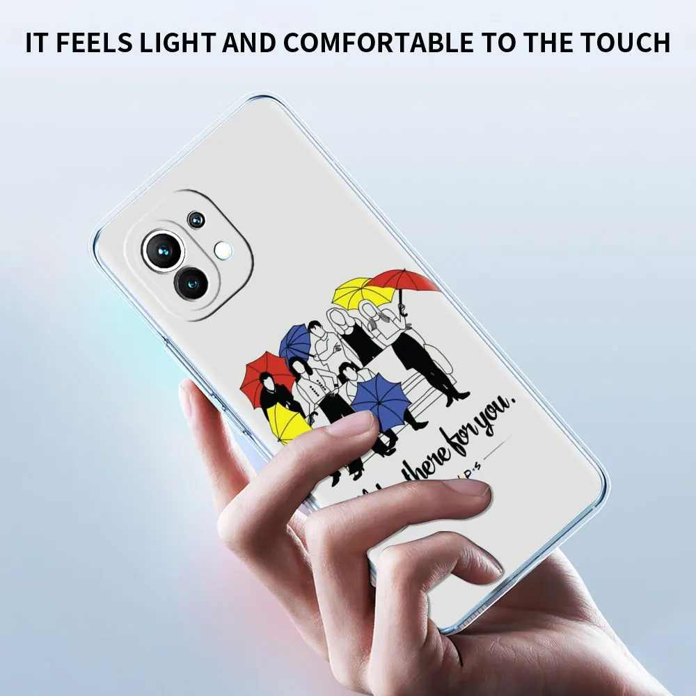 Clear Soft Case For Xiaomi Mi Poco X3 NFC 10T Pro 9T M3 11 Note 10 Lite F3 GT F1 Silicone Phone Cover Friends TV Coffee Fundas