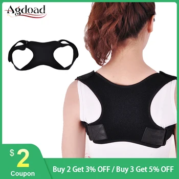 

Free Size Women Back Posture Corrector Adjustable Clavicle Spine Shoulder Correction Brace Belt Strap for Men Women