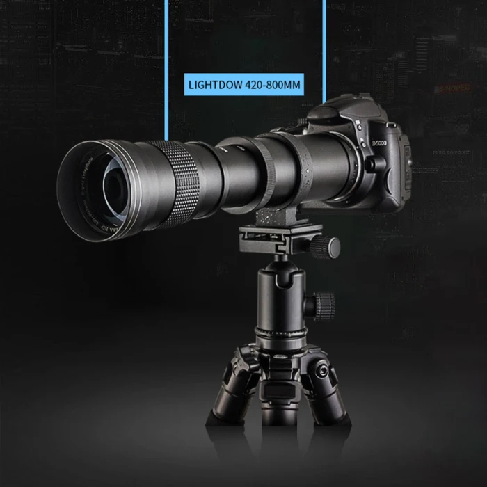 420-800 мм F/8,3-16 Zooms объектив камеры T-Mount для SLR DSLR камеры фотографии принадлежности аксессуары DQ-Drop