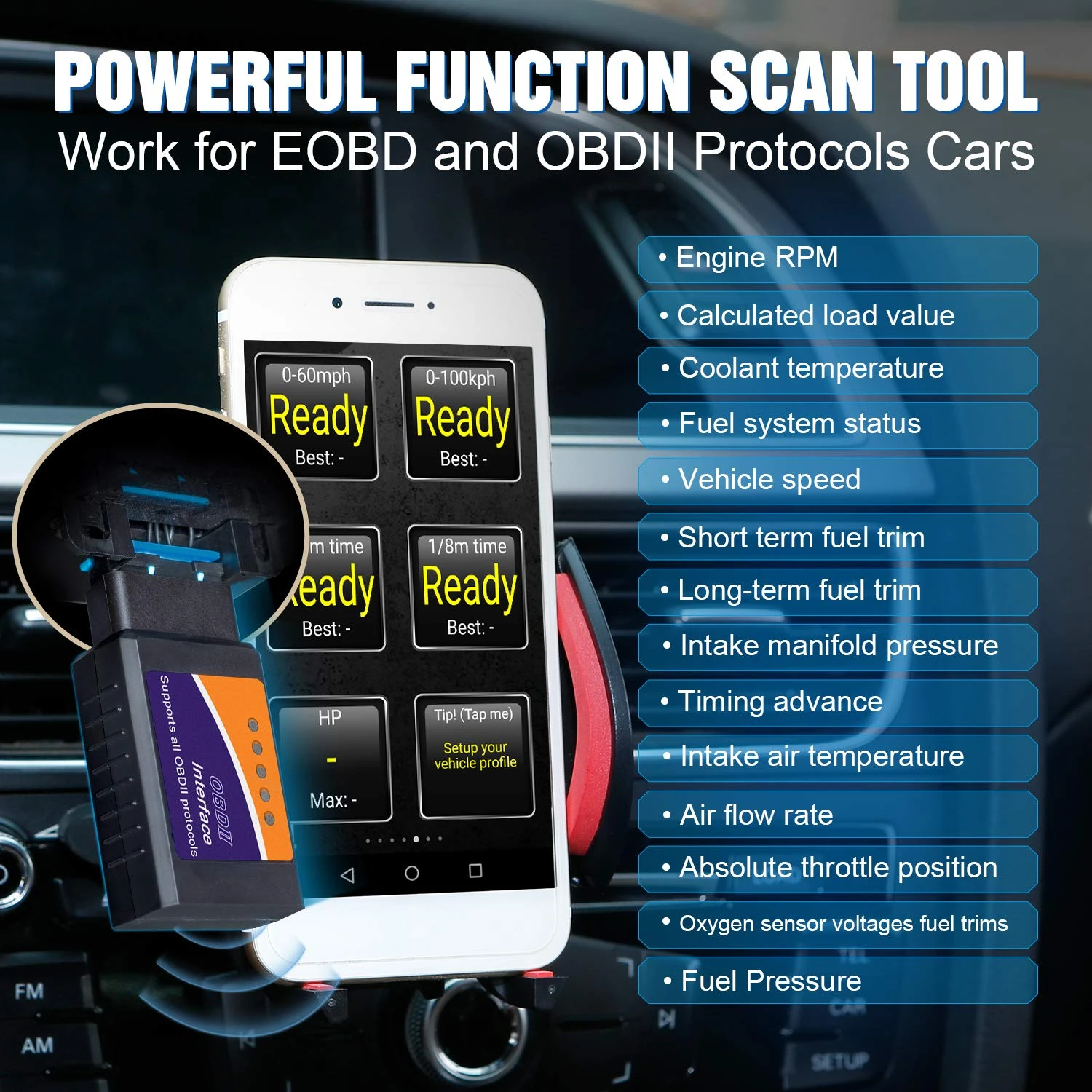 ELM327 V1.5 OBD2 wifi сканер ELM327 Wi-Fi OBDII elm 327 V 1,5 OBD 2 Автомобильный диагностический инструмент ODB2 считыватель кодов для Android/IOS