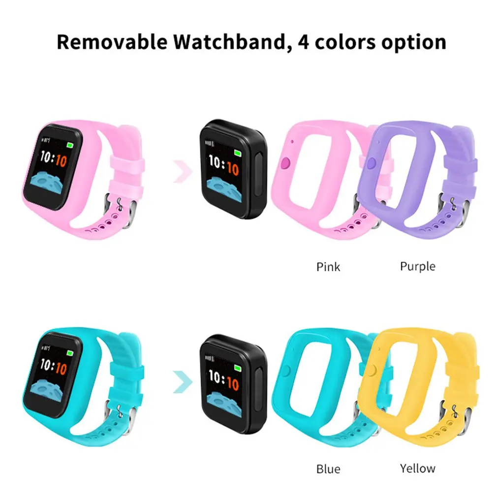 Kids Smart Watch Phone IP67 SOS Call Alarm Clock Tracker Remote Monitor Multifunctional Emergency Call for Help Telephone