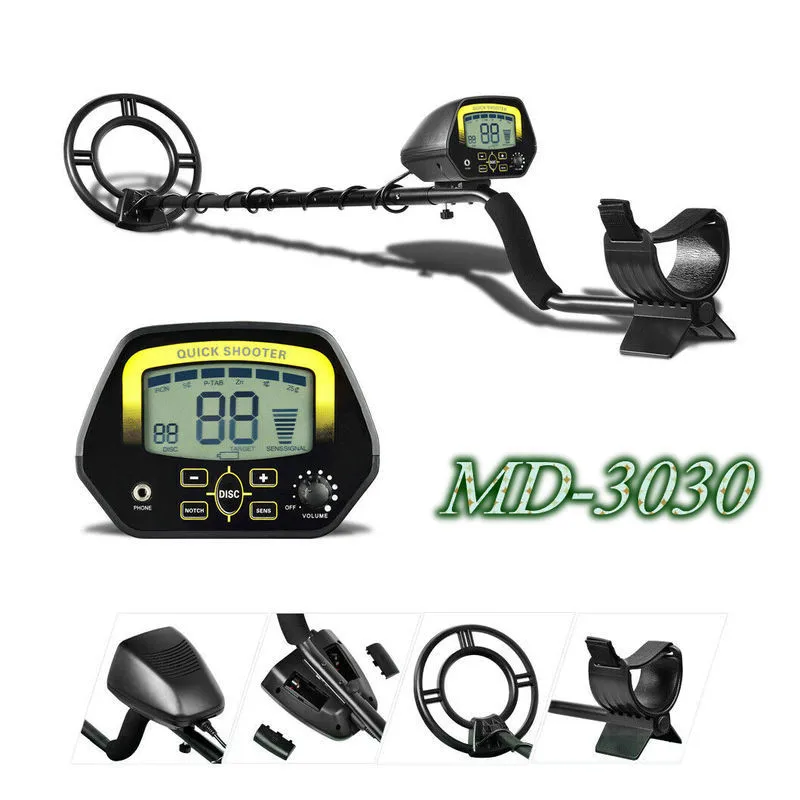 

Underground Metal Detector MD-3030 Treasure Hunter LCD Display Adjustable Gold Finder