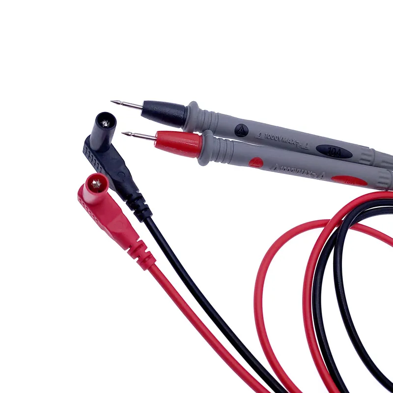 Digital Multimeter probe Soft silicone wire Needle tip Universal test leads with Alligator clip 1 pair