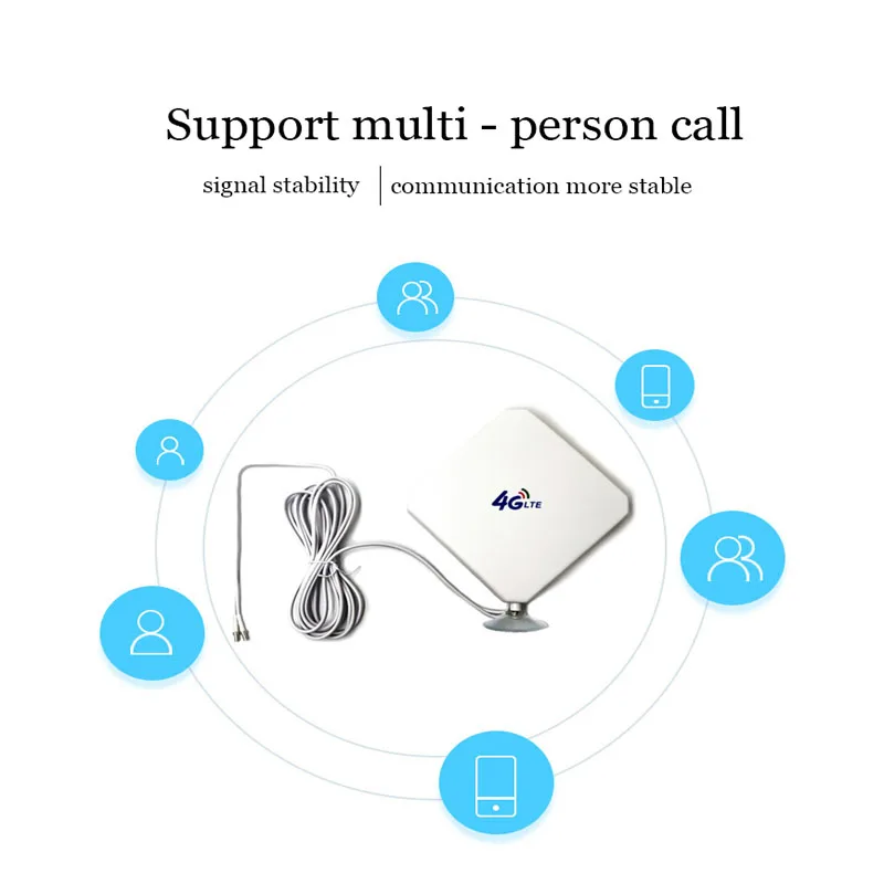 Antenna MIMO a banda larga direzionale 35dBi da esterno 3G 4G LTE ad alto guadagno 3 metri Antenna a pannello RG174 For Router