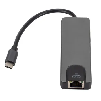 

USB Adapter 5 in 1 2Ports USB3.0 Type-C To RJ45 Network Card Type-C To HDMI Adapter Cable for Phone Laptop USB Adapter-L04