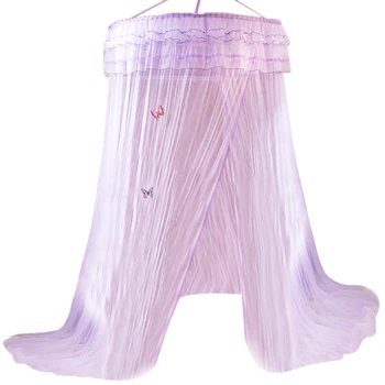 

Elegant e Mosquito Net Canopy Lace Princess Style Mosquito Net Bed Curtain Netting Mosquito Net for Baby Sleeping Purple