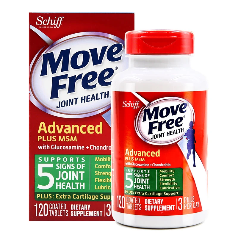 ABM Move Free Green Advanced MSM Glucosamine Chondroitin 120Tablets