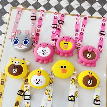 

2020 New Soft Silicone Women's Bags Cute Cartoon Shoulder Bags Portable Purse and Handbags Female Crossbody Messenger Coin Bag