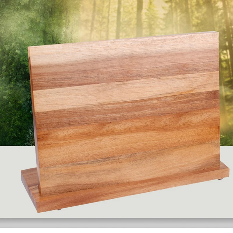Durable Space Saving Practical Wood Magnetic Knife Holder Knife Stand Storage Organizer For Kitchen Home Resturant