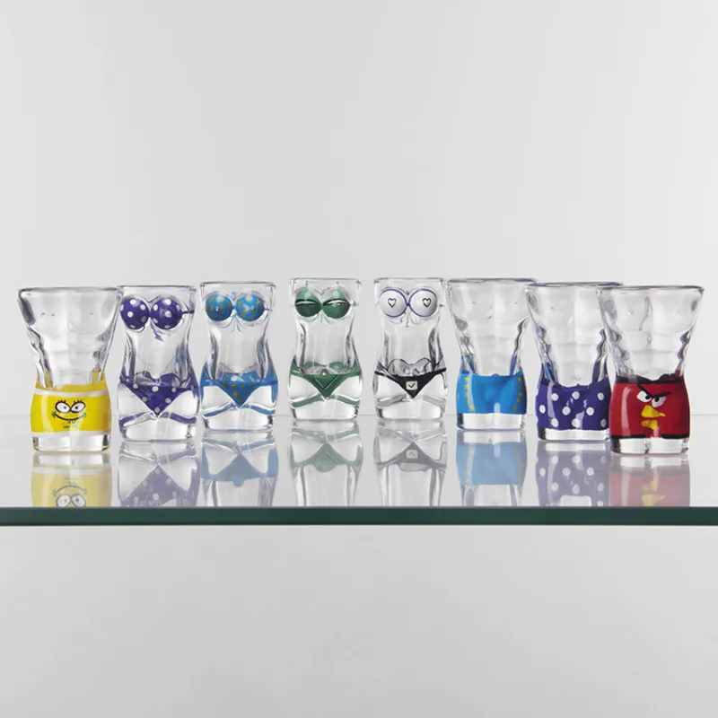 Стеклянная стеклянная чашка для подарка на День Святого Валентина в 8 стилях