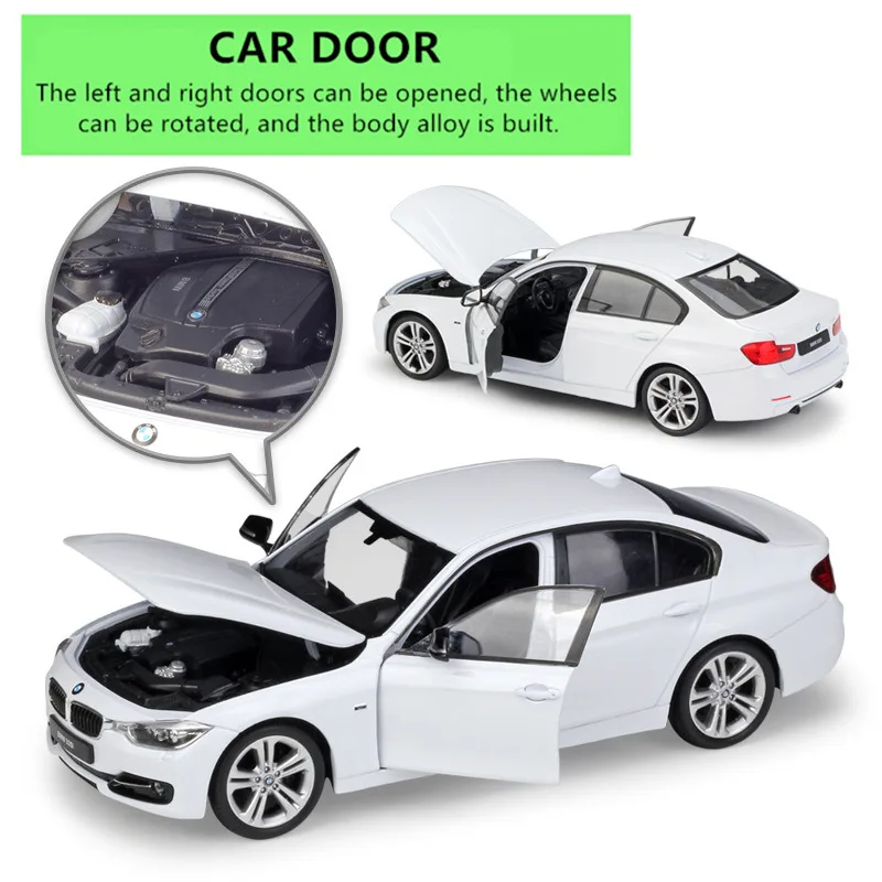 Модель спортивного автомобиля WELLY 1:24 BMW 335i модель из сплава поделки украшение