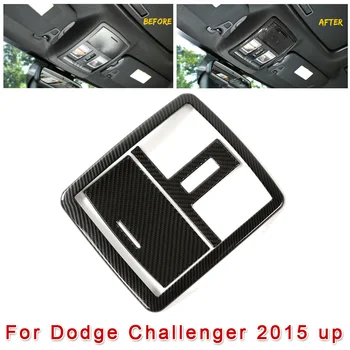 

New Arrival High Quality 3pcs Reading Light Lamp Cover Trim Decor Black For Dodge Challenger 2015-up