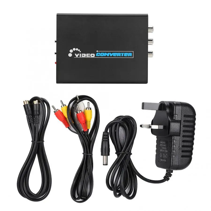HDMI в AV/S терминал Full HD видео CVBS s-видео выходной адаптер конвертер(110-240 В) аудио линия - Цвет: UK Plug