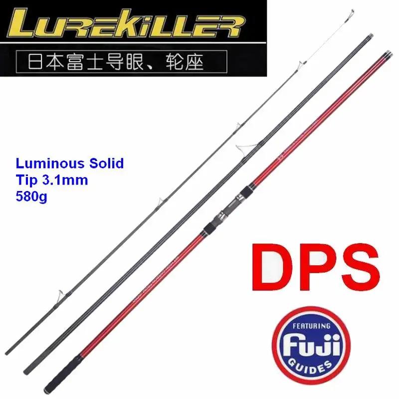 

ZZ95 580g 4.2m Fuji LC Ring Reel Seat 46T Carbonfiber X Wrap SurfCasting Rod 100-250g Luminous Solid 3.1mm Tip Powerful FELO
