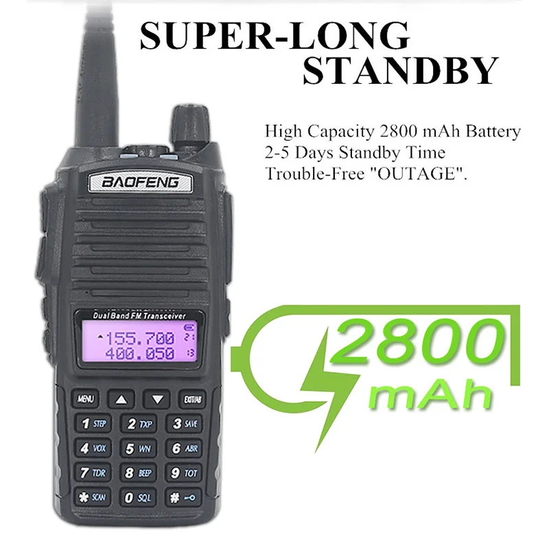 Портативная рация BaoFeng 5 Вт 8 U/V гарнитура Baofeng UV 82 портативная 10 км радиостанция UV82