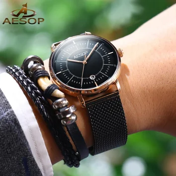 

wholesale new mechanical watch men's Japanese NH35 movement luminous automatic men's watch top brand luxury Relogio Masculi