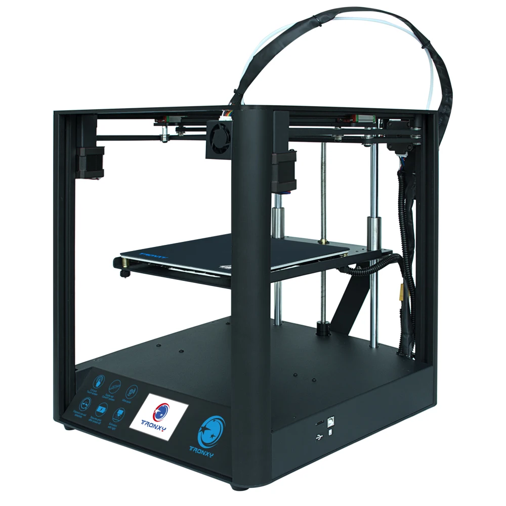 Tronxy D01 3d принтер бесшумный дизайн высокоточная направляющая 3d печать Гибкая нить интегрированная алюминиевая металлическая структура - Цвет: Tronxy D01