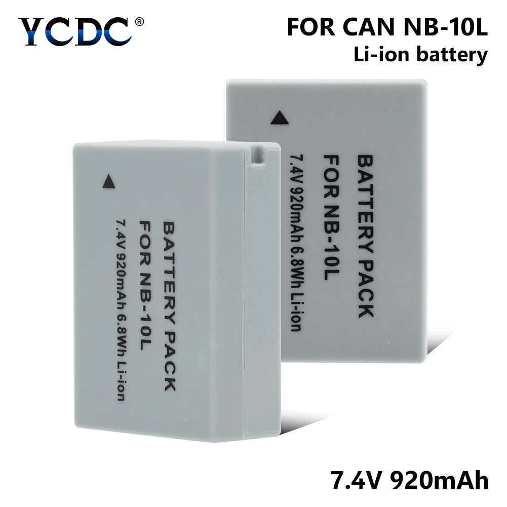 1/2 шт NB 10L NB10L батарея камеры для Canon PowerShot G3 X/G15/G16/SX50HS/SX60 HS SX60HS 7 4 V 920mAh литиевая