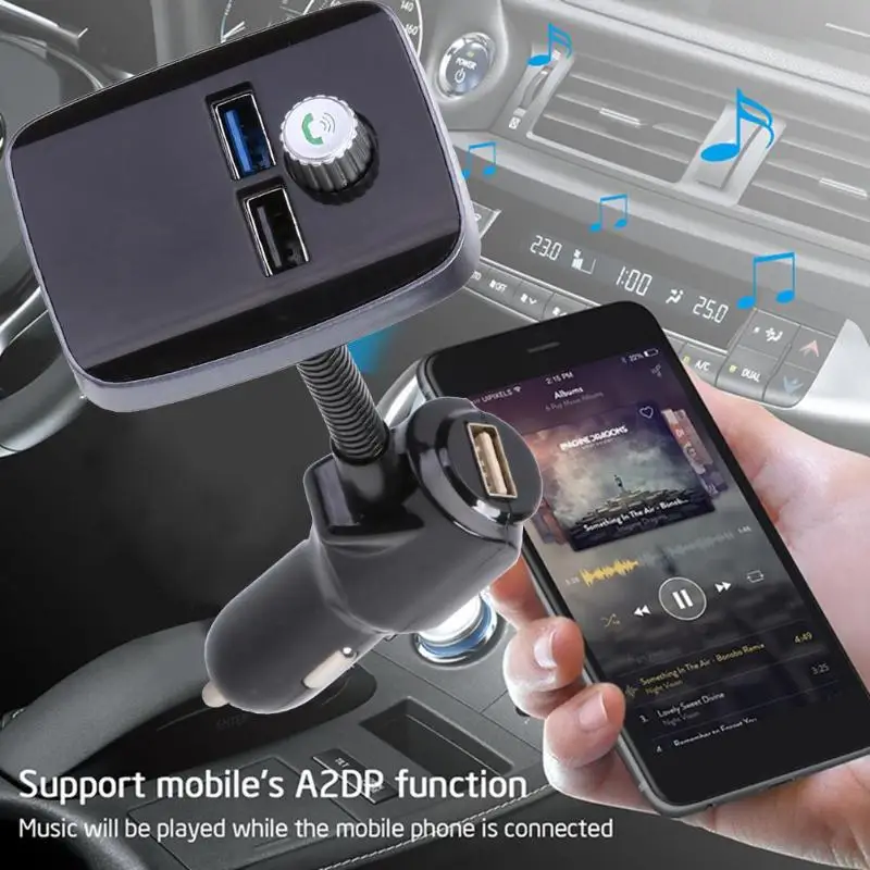 M3PLUS Bluetooth Handsfree FM lcd передатчик поддержка USB диск Micro карта памяти Поддержка Bluetooth протокол AVRCP HFP A2DP