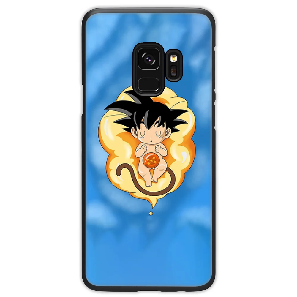 Японский Драконий жемчуг Z Super Son Goku силиконовый черный чехол для телефона Samsung S6 S7