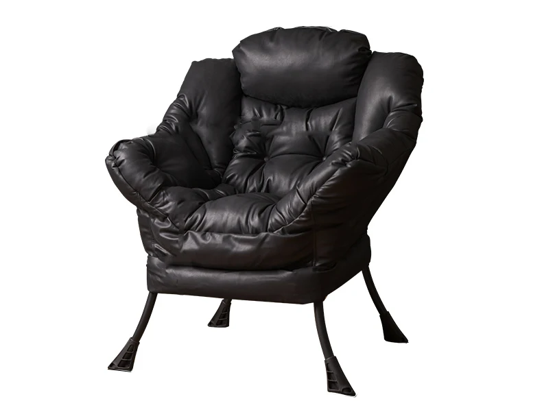 

Lazy Chair Modern Simple Single Sofa Chair Bedroom Balcony Leisure Computer Chair European Leather Sofa Chair Leather