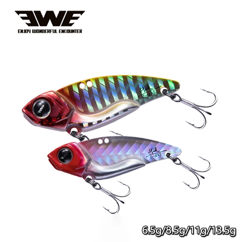 

6.5/8.5/13.5g 3D EyesMetal Vib Blade Lure Sinking Vibration Baits Artificial Vibe for Bass Pike Perch 13 Colors Fishing Tackle